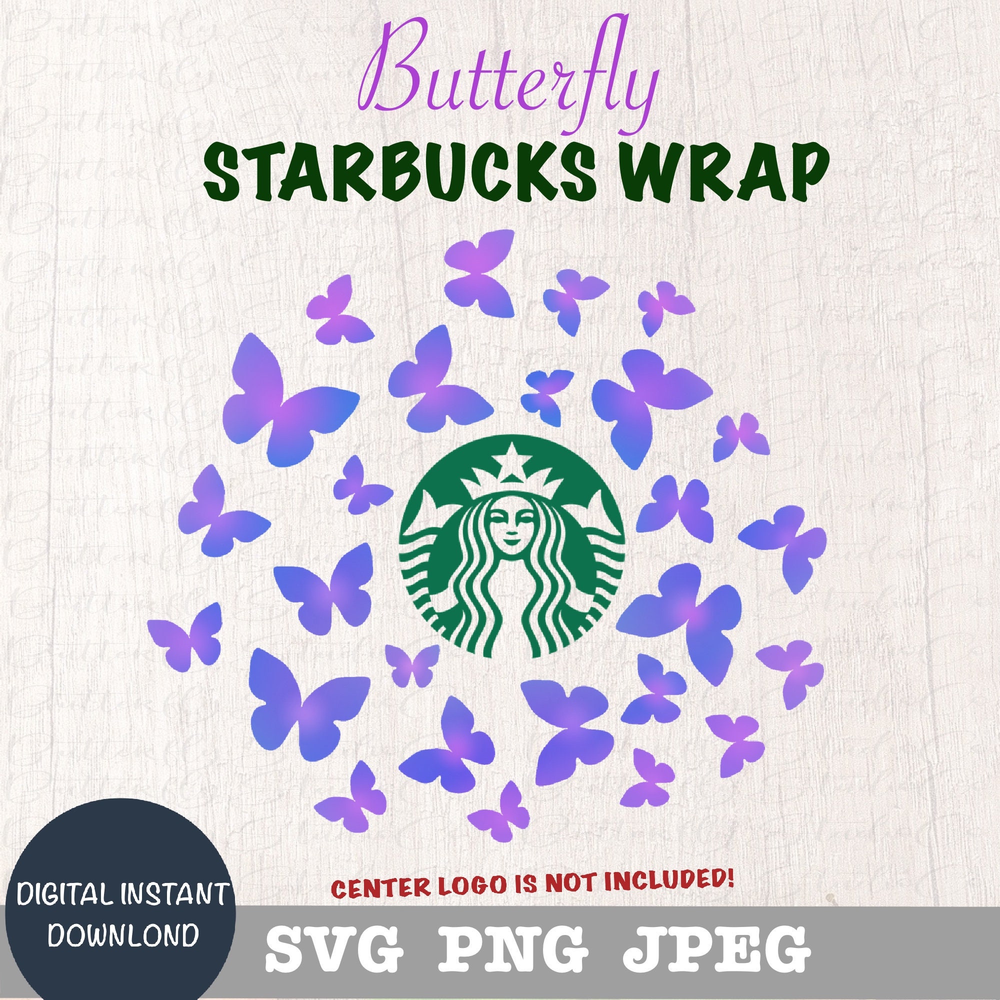 Download Butterfly Starbucks Cold Cup SVG Digital Download svg files | Etsy