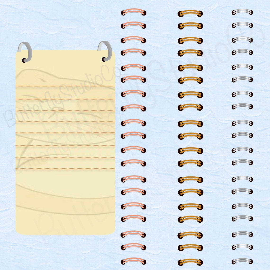 PNG Binder Rings Digital Clipart binder rings ideal for Etsy