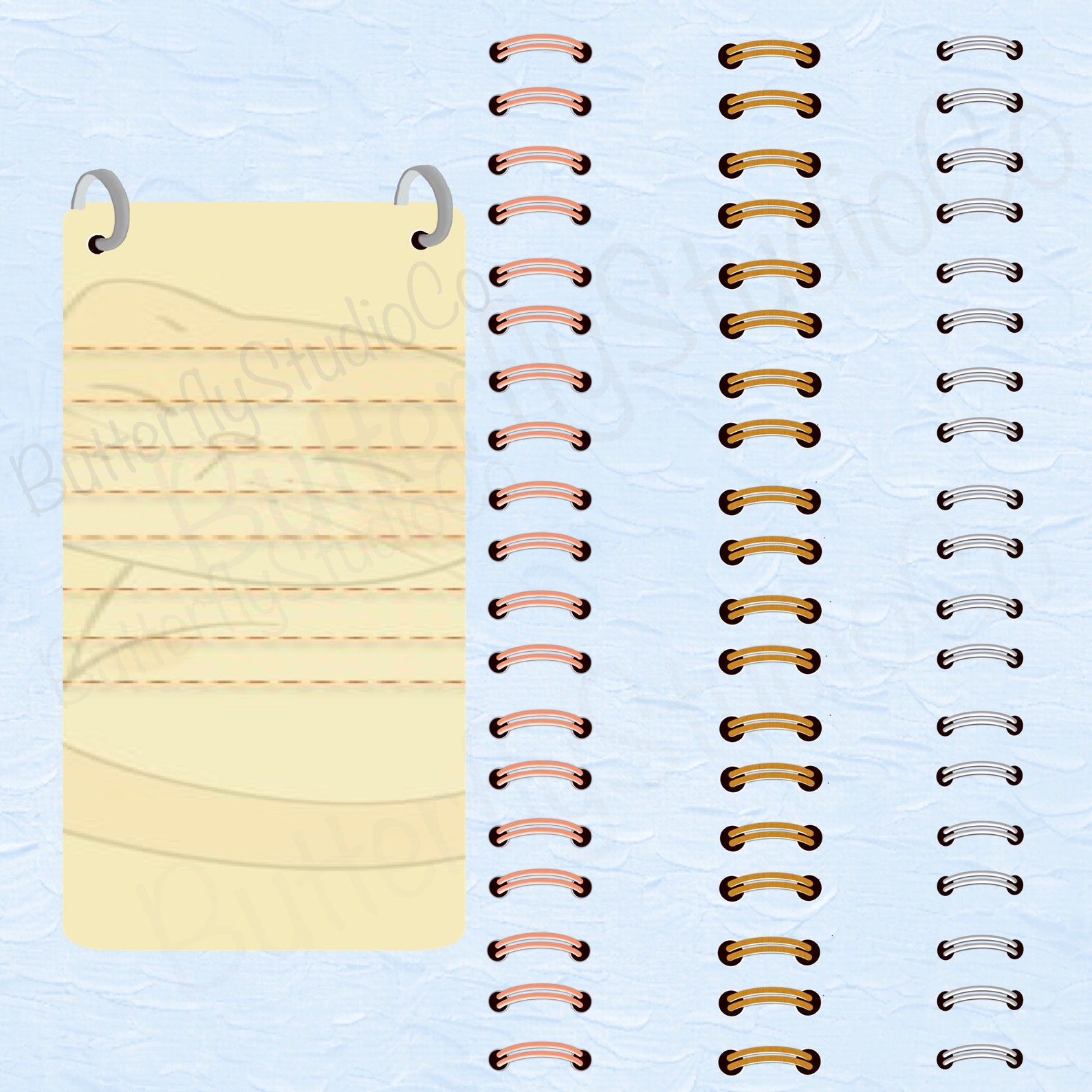 PNG Binder Rings Digital Clipart Binder Rings Ideal for Etsy