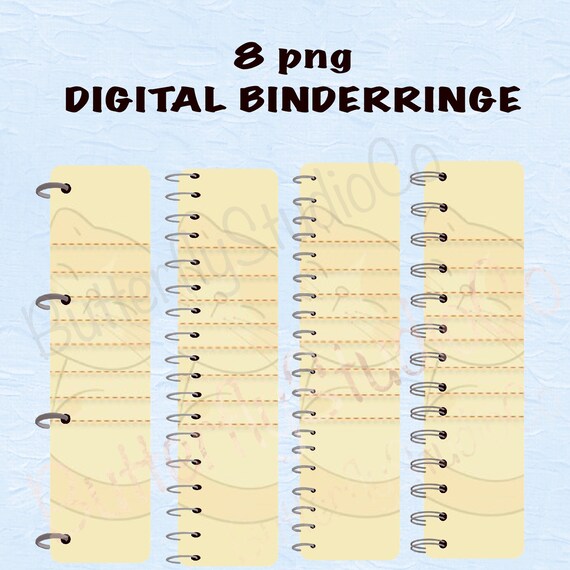 PNG Binder Rings Digital Clipart binder rings ideal for Etsy