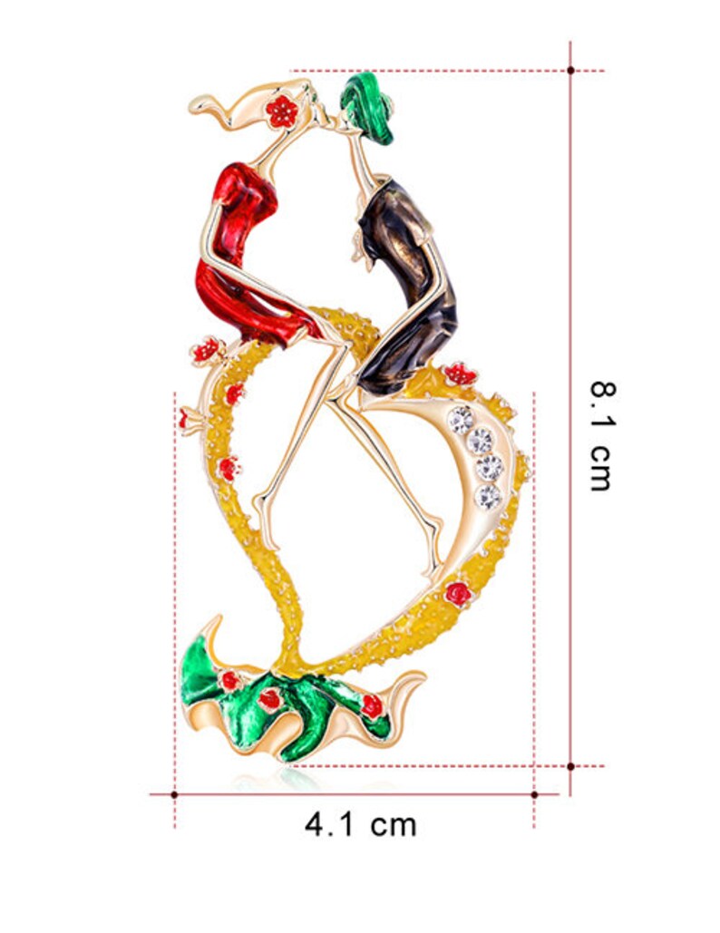 diamond brooch love brooch lover brooch scarf brooch Love Diamond Brooch