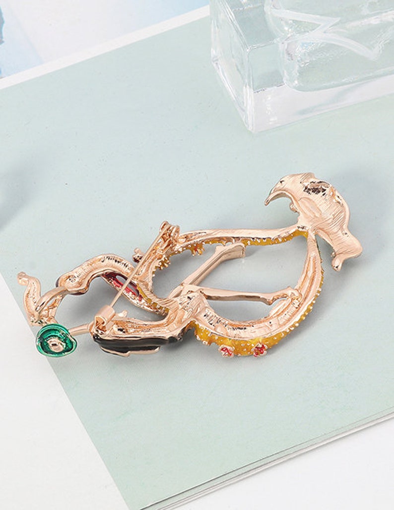 diamond brooch love brooch lover brooch scarf brooch Love Diamond Brooch