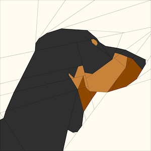 Dachshund FPP Pattern 12x12