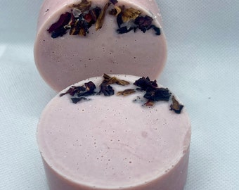 Hibiscus Tallow Soap Bar: Essential Oil Blend, Goat Milk