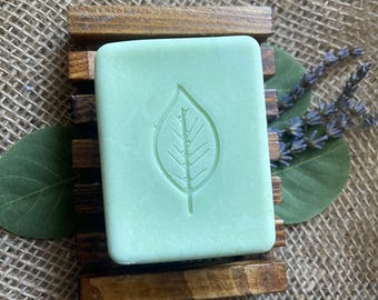 Handmade Lavender Mint Soap Bar: Natural Essential Oils