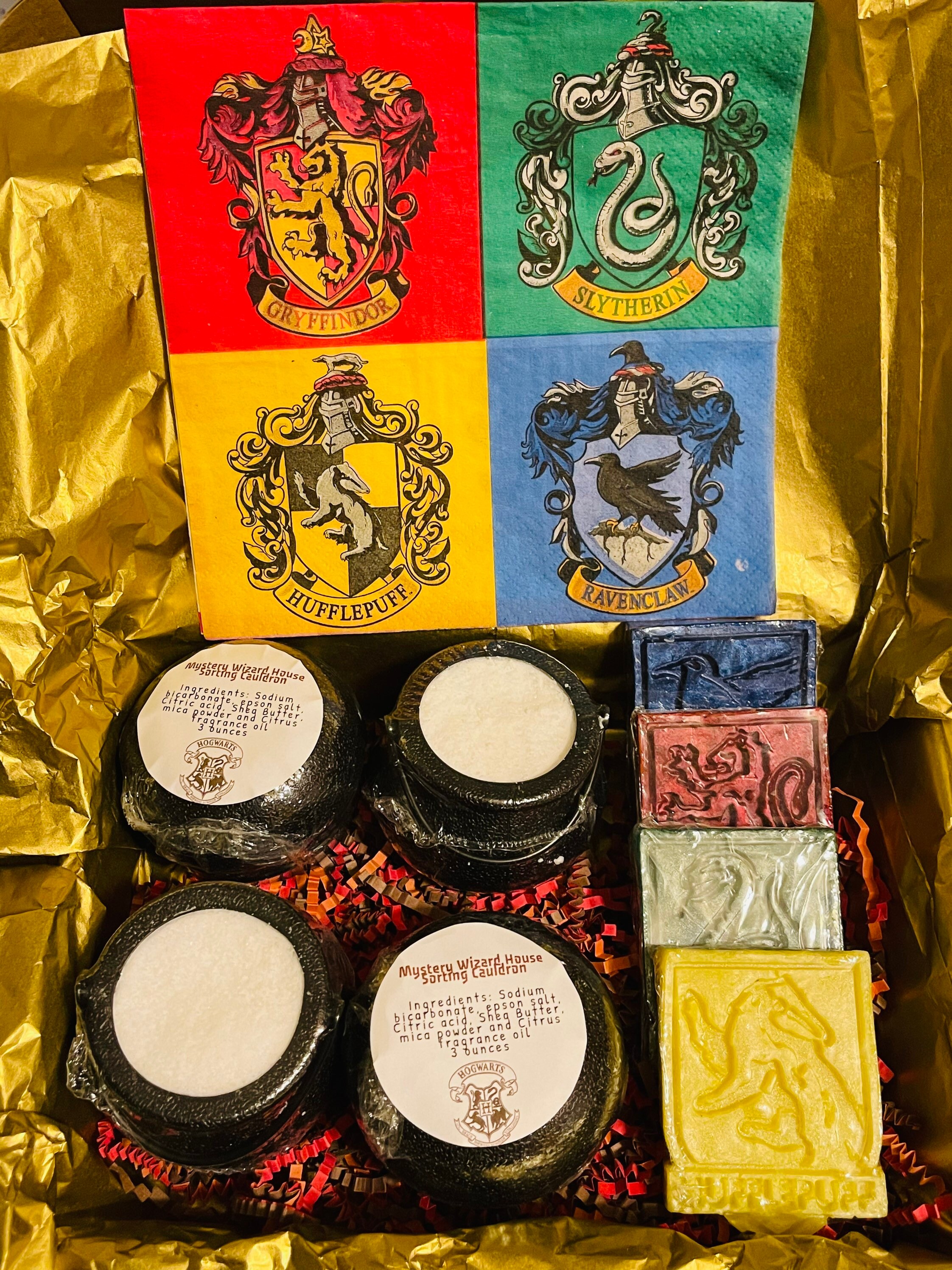 Hogwarts Themed Gift Box | Hogwarts Themed Soaps | Mystery Wizard, for