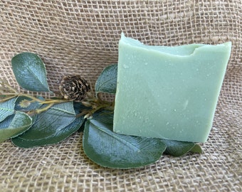 Eucalyptus Bar Soap, eucalyptus essential oil, Goat Milk ,Eucalyptus Soap, French Green Clay, self care, all natural skin care, unique gift