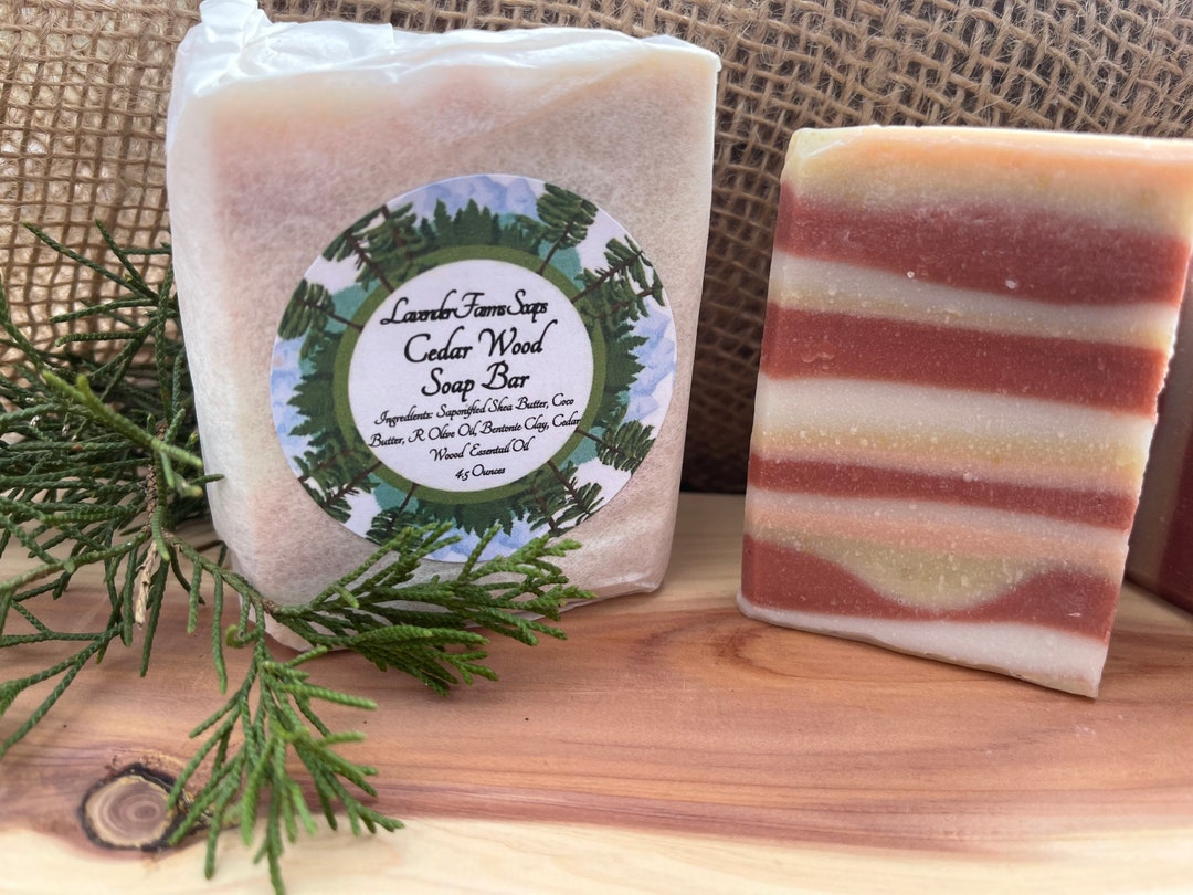 Cedar Wood Soap Bar, Wood Grain Soap Bar, Cedar Wood Grain Soap, Cedar