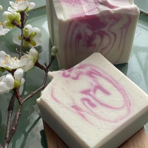 Magnolia Soap Bar: Shea Butter, Rose Clay, Floral Scent, Valentine’s Day Gift, Spring Soap