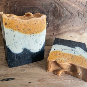 Mechanics Soap with Turmeric, Mechanics Soap, All Natural, Personal Size Bar, Grease Cutting Soap, exfoliating soap bar, unique gift