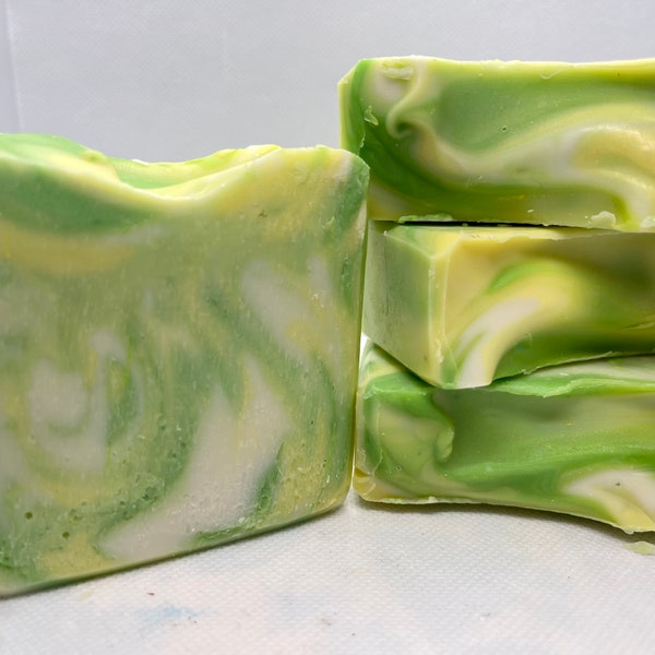 Green Tea Lemongrass bar soap, spring soap, Lavender Farms Soaps, green tea soap ,lemongrass soap, summer soap