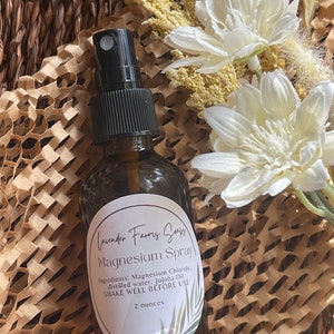 Magnesium Spray, Relaxing Lavender Magnesium Spray, Magnesium Mist,