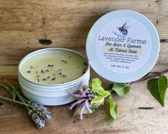 Bee Balm Lavender Salve: All Natural Herbal Ointment (2 oz)