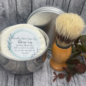 Shaving Soap Set, grooming set ,shaving bowl, shaving soap brush, shaving soap, Eco Friendly, gift for him, wet shaving, gift mode