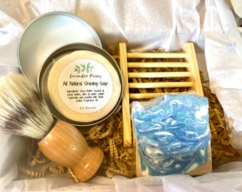 Shaving Set Gift Box, Shaving gift set, Fathers Day Gift, eco friendly shaving set, men’s birthday gift, gift for him ,wet shaving