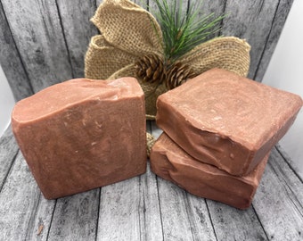 Rosewood Corriandor Soap Bar , rose clay soap bar, kaolin clay soap bar, sensitive skin soap, unique gift, stocking stuffer,