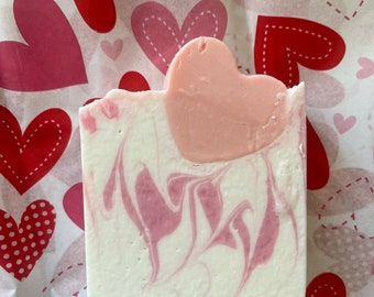 Heart Fire, Bar Soap, Heart Shaped Soap, Valentine’s Soap Mothers Day Soap, unique gift, luxurious soap, gift for her,