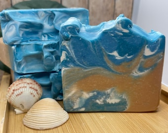 High Tide, Ocean Water, summer soap, ocean soap, summer skin, unique gift, beach soap, ocean waves, ocean themed soap