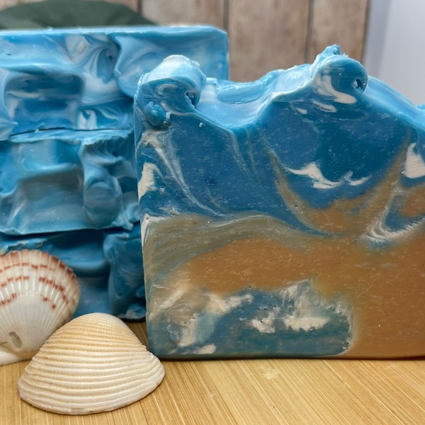 High Tide, Ocean Water, summer soap, ocean soap, summer skin, unique gift, beach soap, ocean waves, ocean themed soap