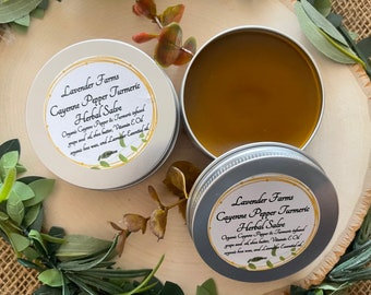 Cayenne Pepper Turmeric Salve: Organic Herbal Ointment