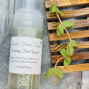 All Natural Foaming Face Wash: Vegan, Paraben Free