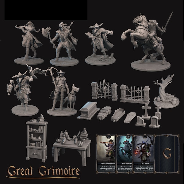 Classic Starter Pack by Great Grimoire (6x Miniatures) Available Individually or as a set