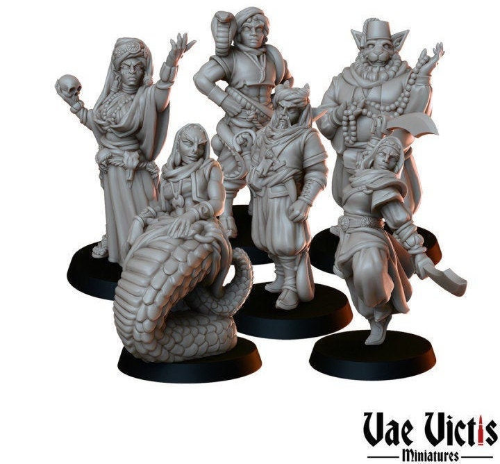 Desert Tribe Miniatures Set: 28mm Scale, Vae Victis - Etsy