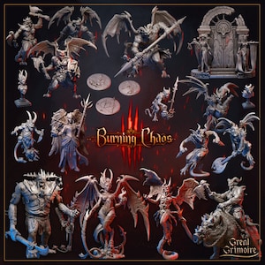 Burning Chaos by Great Grimoire (14x Miniatures) Available Individually or as a Set