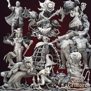 Gothic Miniatures: Alice in Nightmareland by Great Grimoire (12x Miniatures) . Available individually or as a Set.