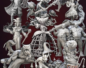 Gothic Miniatures: Alice in Nightmareland by Great Grimoire (12x Miniatures) . Available individually or as a Set.