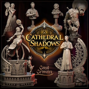 Gothic Hunchback of Notre Dame: Cathedral of Shadows by Great Grimoire (4x Miniatures) Available Individually or as a Set