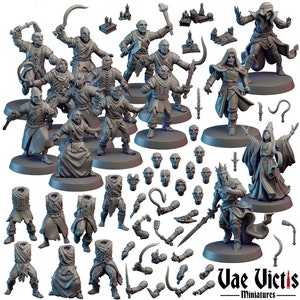 Modular Cultist Miniatures: Zealots of Undercity by Vae Victis Miniatures (11x Miniatures) Available Individually or as a Set