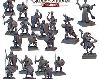 Miniaturas de mortos-vivos de Vae Victis: conjunto de guerreiros reanimados, volume 1