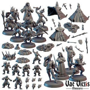 Modular Kobolds Miniatures: Danger Ahead! Set by Vae Victis Miniatures (12x Miniatures) Available individually or as a set.