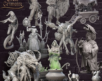 Les Marchands de la ruelle sombre par Great Grimoire (14 miniatures) Disponible individuellement ou par lot