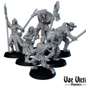 Plague Town Set by Vae Victis (6x Miniatures) Available individually or as a set.