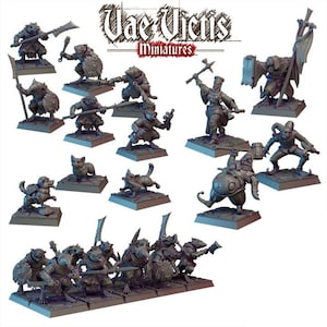 Modular Ratmen Miniatures: Sewer Stalkers Clan Vol 2 by Vae Victis Miniatures (18x Miniatures) Available Individually or as a Set