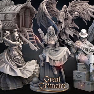 Travelling Character Miniatures: The Caravan by Great Grimoire (7x Miniatures) Available individually or as a set.