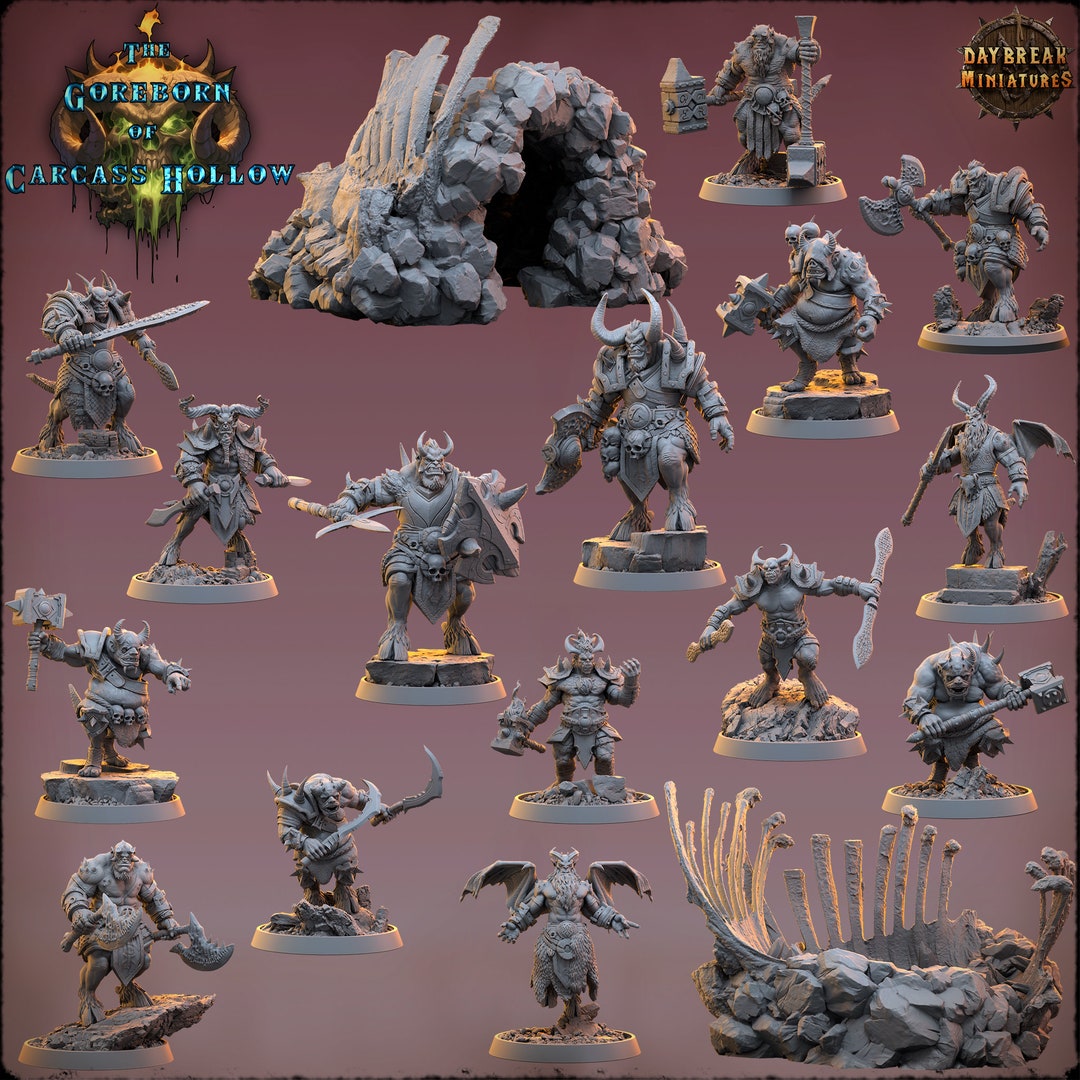 Demons & Devils Miniatures: the Goreborn of Carcass Hollow by Daybreak ...