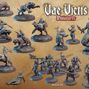Modular Orc Miniatures: Warband by Vae Victis Miniatures (13x Miniatures) Available individually or as a set.