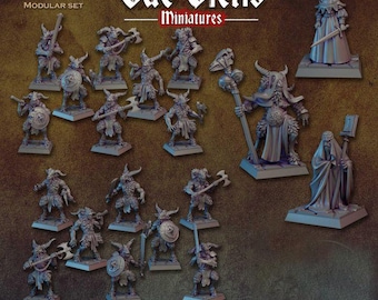 Miniaturas modulares de Beastmen: escala de 28 mm - Vae Victis