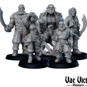 Pirate Miniatures: Volume One by Vae Victis (5x Miniatures) Available individually or as a set.