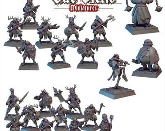 Miniaturas Modulares de Cultistas: Culto Sombrio Volume 2 - Vae Victis (Conjunto de 15 miniaturas sem pintura em escala de 28 mm)