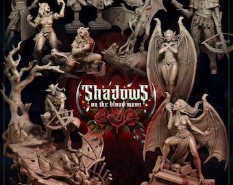 Vampire Miniatures: Shadows on the Blood Moon Set, 32mm Scale