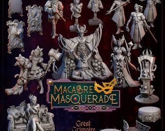 Gothic Carnival Miniatures: Macabre Masquerade, 32mm Scale