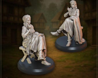 Miniaturas de Comerciantes NPC: Grandes Personagens Vol. 8 da Great Grimoire (32 mm)