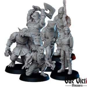 Prison Character Miniatures: Inmates Set by Vae Victis (6x Miniatures) Available individually or as a set.