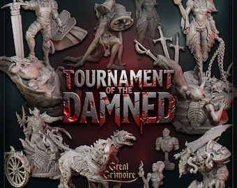 Conjunto de Miniaturas Hell Bound: Torneio dos Condenados, Grande Grimório 32 mm