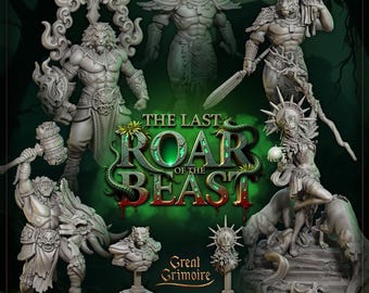 Miniaturas Last Roar of the Beast: Conjunto Great Grimoire Animalfolk (32 mm)