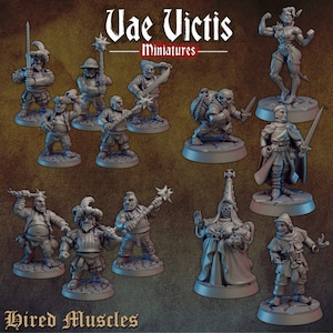 Modular Ogre Miniatures: Hired Muscles by Vae Victis Miniatures (9x Miniatures) Available Individually or as a Set